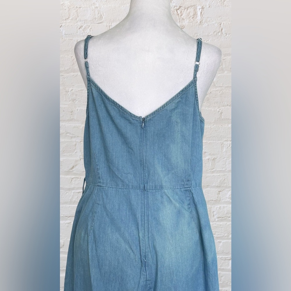 Miss Selfridge Light Blue Denim Jumpsuit - Picture 5 of 7
